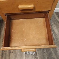 Antique Perfect Sewing Cabinet by Caswell Runyan Company with2 Drawers