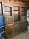 Antique Pharmacy General Store Display Cabinet In Quarter-sawn Oak