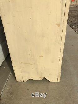 Antique Pie Safe Cabinet Accent Table Vintage Storage Wood Farmhouse Primitive