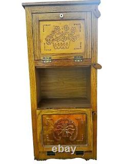 Antique Pie Safe with (3) Punched Copper Doors & Locks, circa 1800's