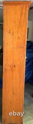 Antique Pine Chimney Cabinet, One Door, One Drawer, c. 1890, with Crown Molding