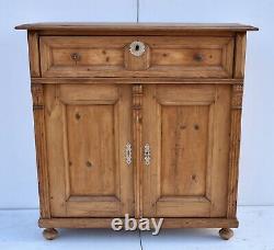 Antique Pine Two Door Dresser Base