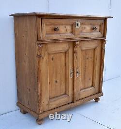 Antique Pine Two Door Dresser Base