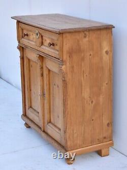 Antique Pine Two Door Dresser Base