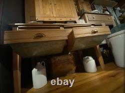 Antique Possum Belly Baker's Cabinet