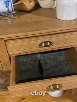 Antique Possum Belly Baker's Cabinet