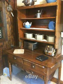 Antique Possum Belly Baker's Cabinet Great Vintage Look for your home! LOOK