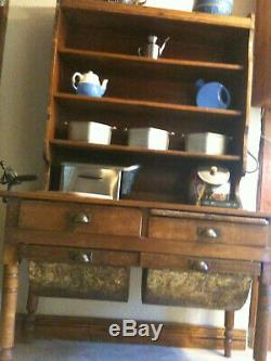 Antique Possum Belly Baker's Cabinet Great Vintage Look for your home! LOOK
