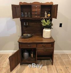 Antique Possum-Belly Kitchen Cupboard/Baker's Cabinet