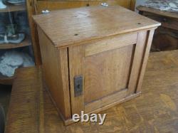 Antique Primitive Architectural Furniture Oak Wood Cabinet 12 x 11 x 13