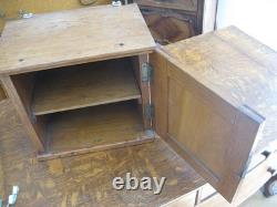 Antique Primitive Architectural Furniture Oak Wood Cabinet 12 x 11 x 13