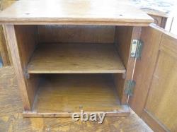 Antique Primitive Architectural Furniture Oak Wood Cabinet 12 x 11 x 13
