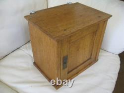 Antique Primitive Architectural Furniture Oak Wood Cabinet 12 x 11 x 13