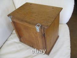 Antique Primitive Architectural Furniture Oak Wood Cabinet 12 x 11 x 13