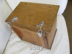Antique Primitive Architectural Furniture Oak Wood Cabinet 12 x 11 x 13