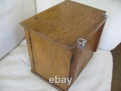 Antique Primitive Architectural Furniture Oak Wood Cabinet 12 x 11 x 13