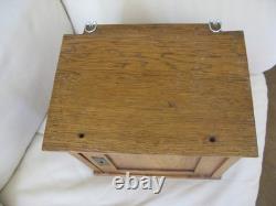 Antique Primitive Architectural Furniture Oak Wood Cabinet 12 x 11 x 13
