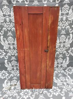 Antique Primitive Chimney Cupboard Cabinet Schoharie NY Red