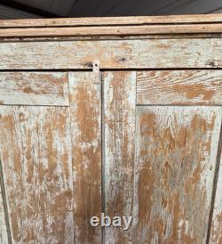 Antique Primitive Corner Cupboard Original Paint 48 x 64.5 Found in Atlanta