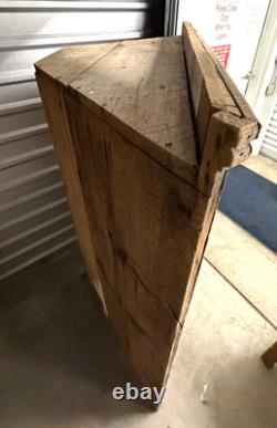 Antique Primitive Corner Cupboard Original Paint 48 x 64.5 Found in Atlanta