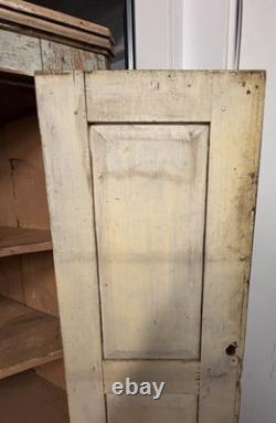 Antique Primitive Corner Cupboard Original Paint 48 x 64.5 Found in Atlanta