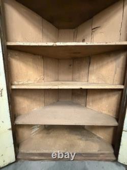 Antique Primitive Corner Cupboard Original Paint 48 x 64.5 Found in Atlanta