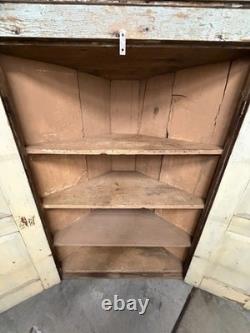 Antique Primitive Corner Cupboard Original Paint 48 x 64.5 Found in Atlanta