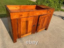 Antique Primitive Dry Sink Canada Cupboard Pine Handmade Shaker Cabinet LARGE