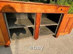 Antique Primitive Dry Sink Canada Cupboard Pine Handmade Shaker Cabinet LARGE