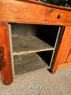 Antique Primitive Dry Sink Canada Cupboard Pine Handmade Shaker Cabinet LARGE