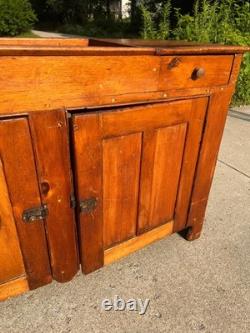 Antique Primitive Dry Sink Canada Cupboard Pine Handmade Shaker Cabinet LARGE