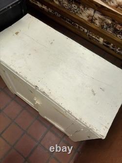 Antique Primitive Farmhouse Cabinet Cupboard Chippy Paint