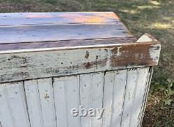 Antique Primitive Farmhouse Cottage Storage Cabinet Nightstand Pine Distressed