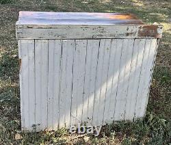 Antique Primitive Farmhouse Cottage Storage Cabinet Nightstand Pine Distressed