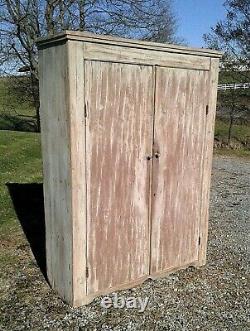 Antique Primitive Jelly Pantry Cupboard Cabinet Original Paint Rustic