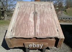 Antique Primitive Jelly Pantry Cupboard Cabinet Original Paint Rustic