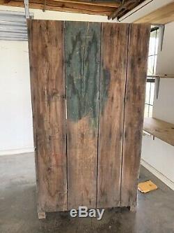 Antique Primitive Kitchen Cabinet Painted Farmhouse