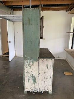 Antique Primitive Kitchen Cabinet Painted Farmhouse