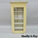 Antique Primitive Painted Yellow Dovetailed Wooden Cupboard Kitchen Cabinet 52h