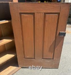 Antique Primitive Pine Cupboard Cabinet 19th C Original Farmhouse Pantry