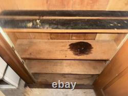 Antique Primitive Pine Cupboard Cabinet 19th C Original Farmhouse Pantry