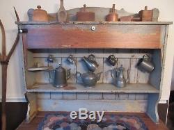 Antique Primitive Possum Belly Kitchen Cabinet