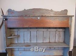 Antique Primitive Possum Belly Kitchen Cabinet