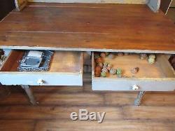 Antique Primitive Possum Belly Kitchen Cabinet