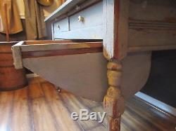 Antique Primitive Possum Belly Kitchen Cabinet