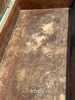 Antique Primitive Small Dry Sink Cabinet Cupboard Old Green Paint 1860
