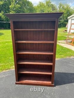 Antique Primitive Style Bookshelf Display Bookcase Cabinet