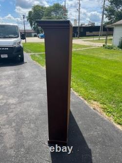Antique Primitive Style Bookshelf Display Bookcase Cabinet