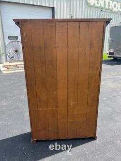 Antique Primitive Style Bookshelf Display Bookcase Cabinet