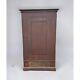 Antique Primitive Tall Wooden Wardrobe Armoire Cabinet Original Paint
